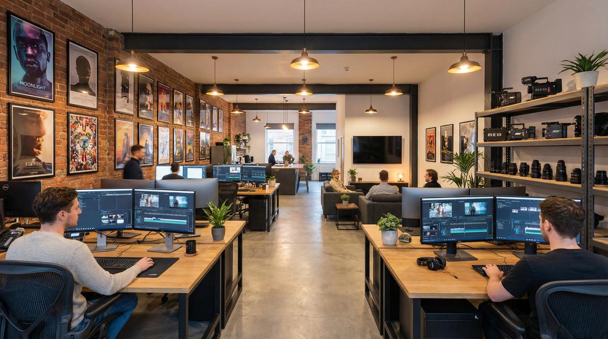 女神下海影视传媒公司办公环境